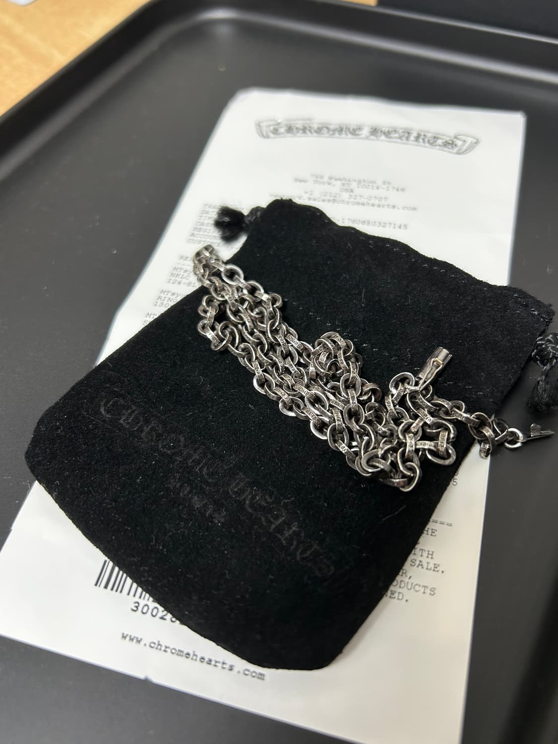 [새제품] 크롬하츠 페이퍼체인 24인치  상품이미지2