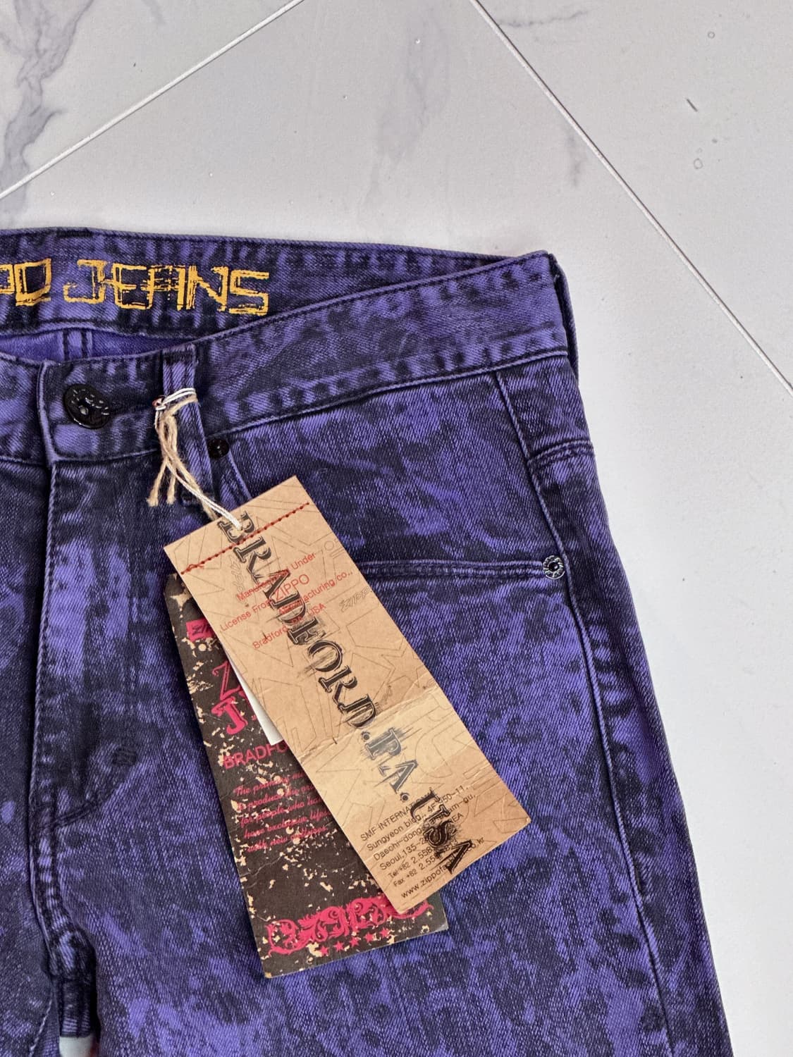 •ZIPPO jeans 슬림핏 펑크스타일 팬츠 상품이미지2