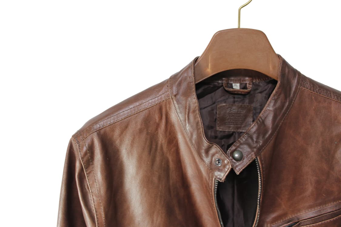 BATA 카우레더 싱글 레더 자켓 상품이미지2