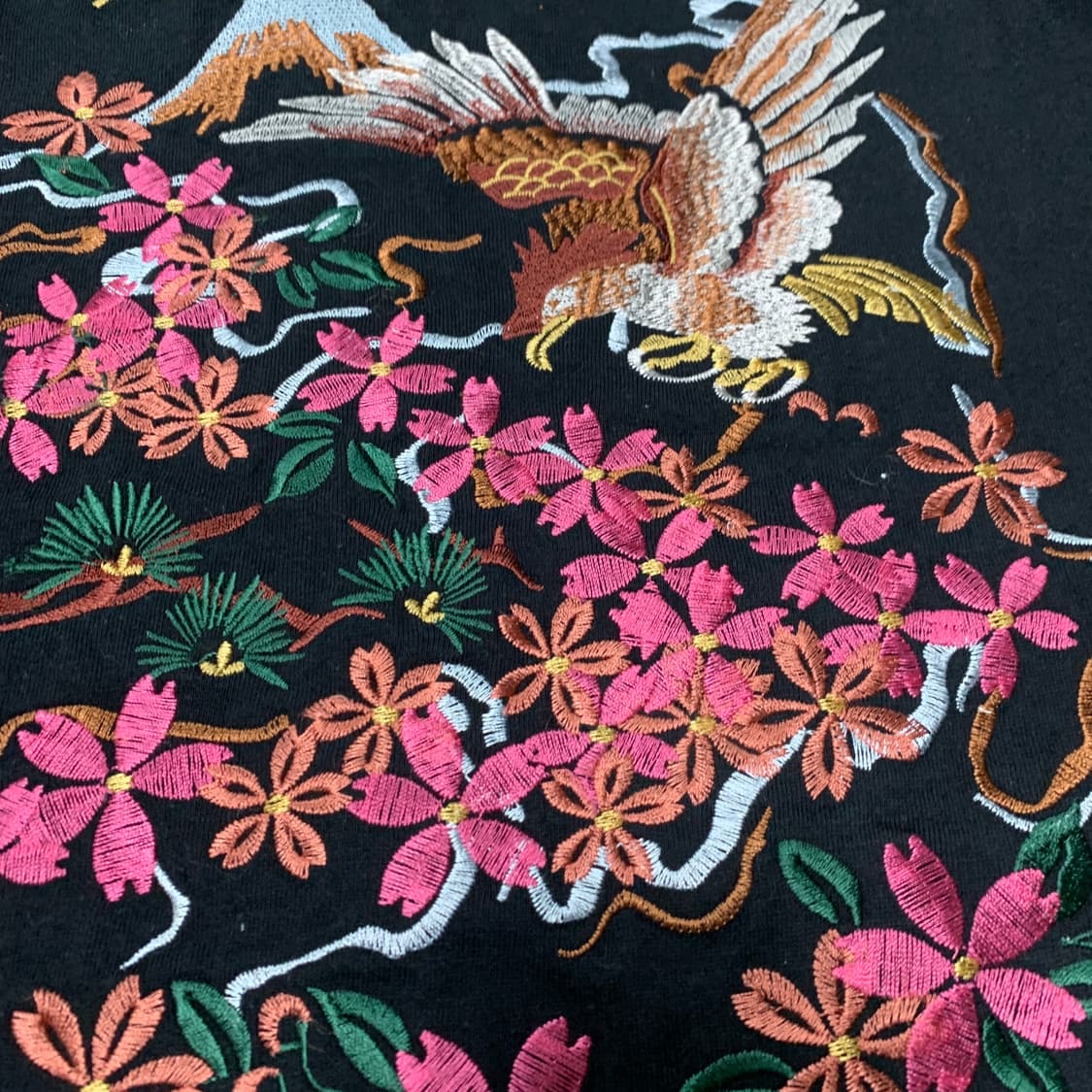 M)일심여경 오리엔탈 자수 티셔츠(새상품) 상품이미지3