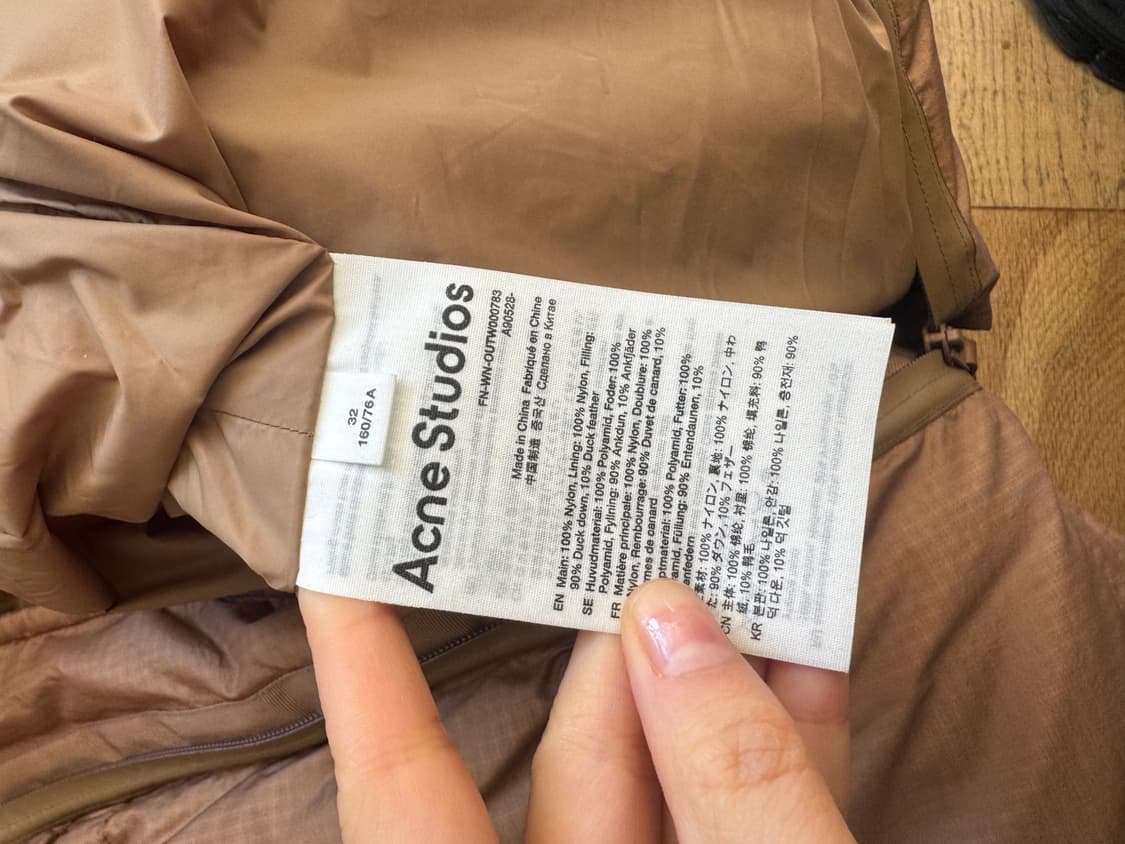 아크네 Acne 스튜디오 후드 패딩 상품이미지8