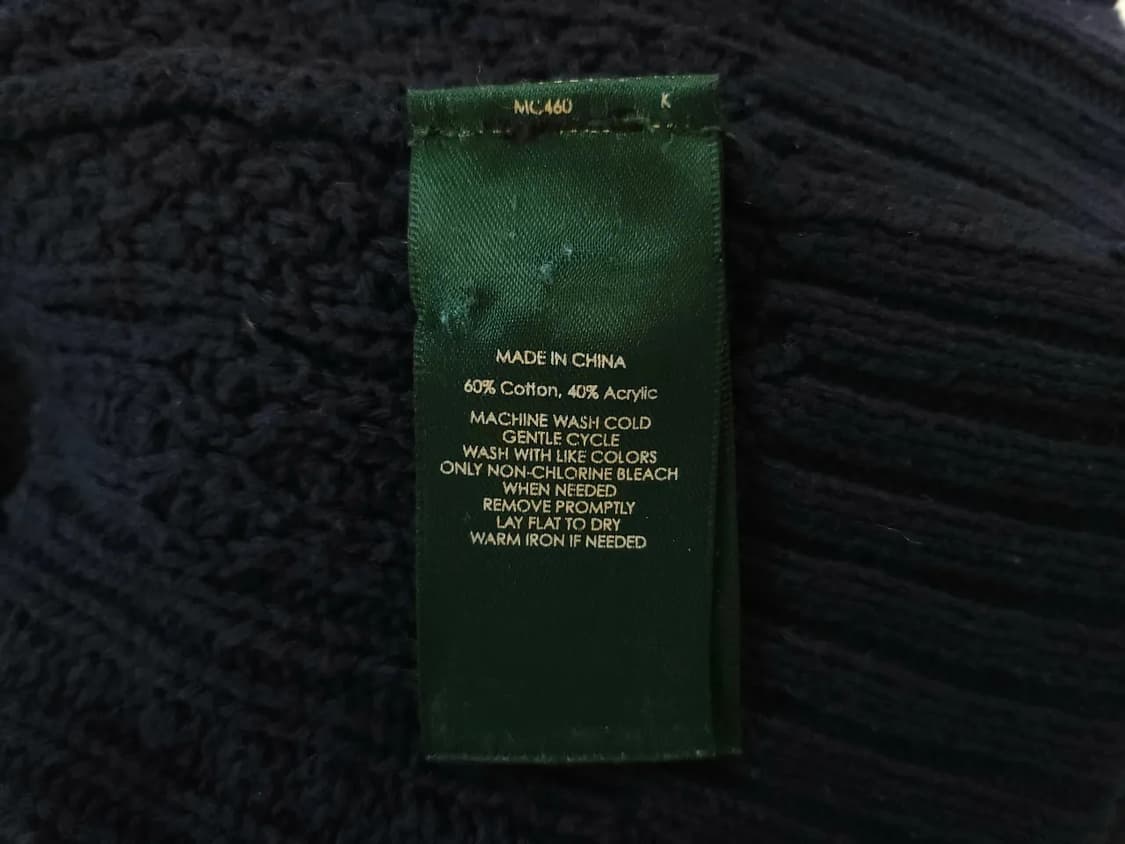 RALPHLAUREN 랄프로렌  패턴 니트 여성 S 네이비
 상품이미지8