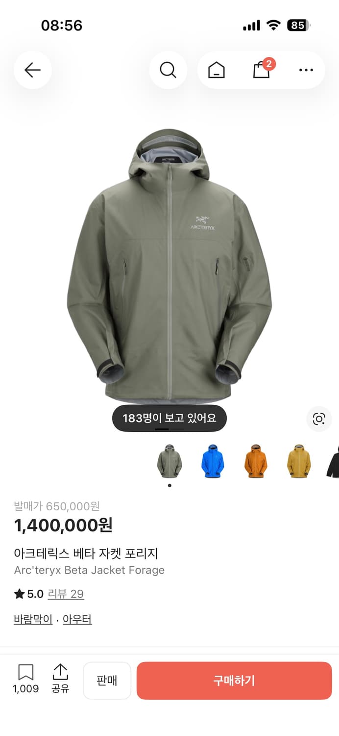 아크테릭스 베타 포리지 상품이미지1