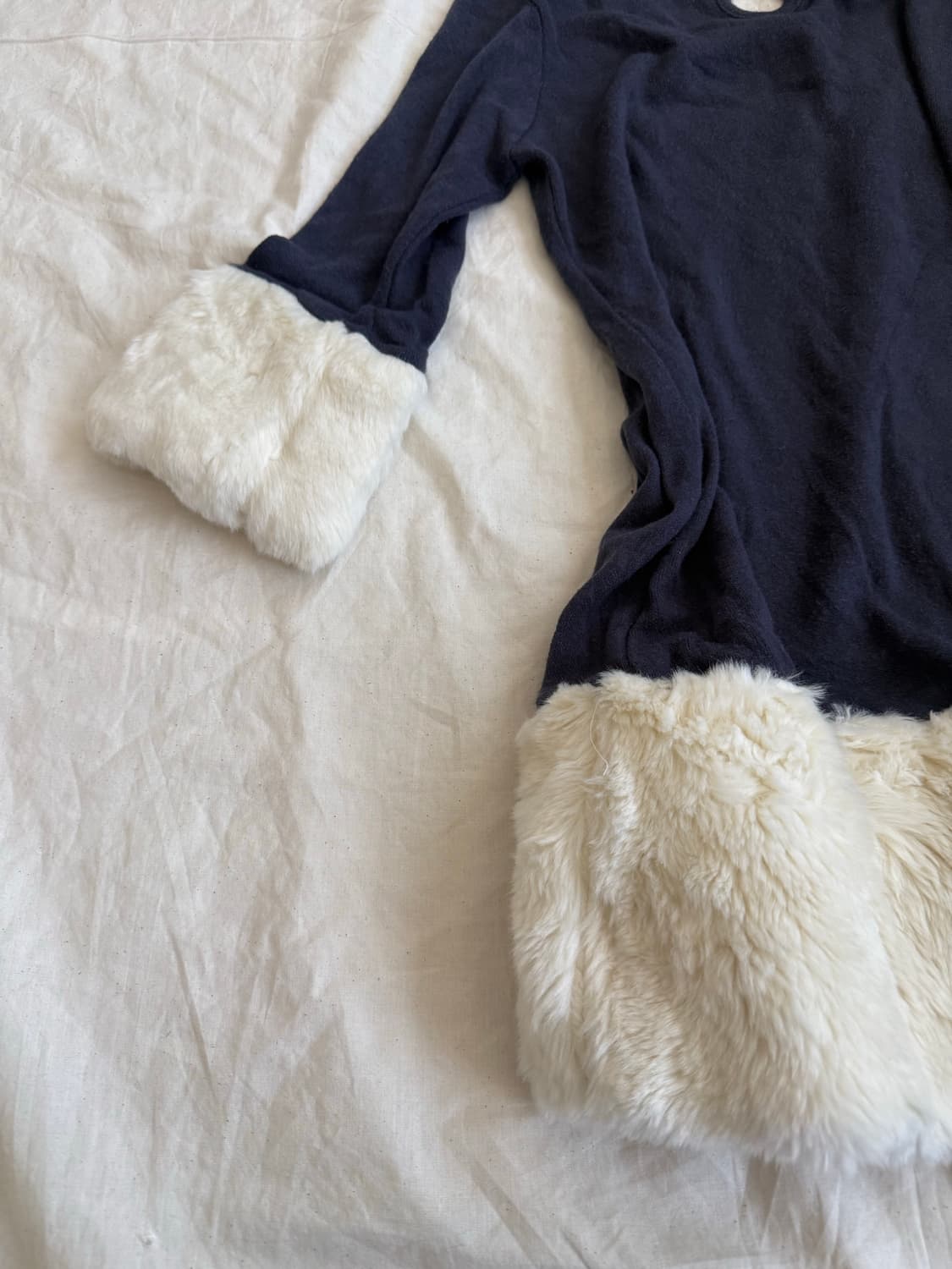 키치 러블리 퍼 디테일 탑 상품이미지5