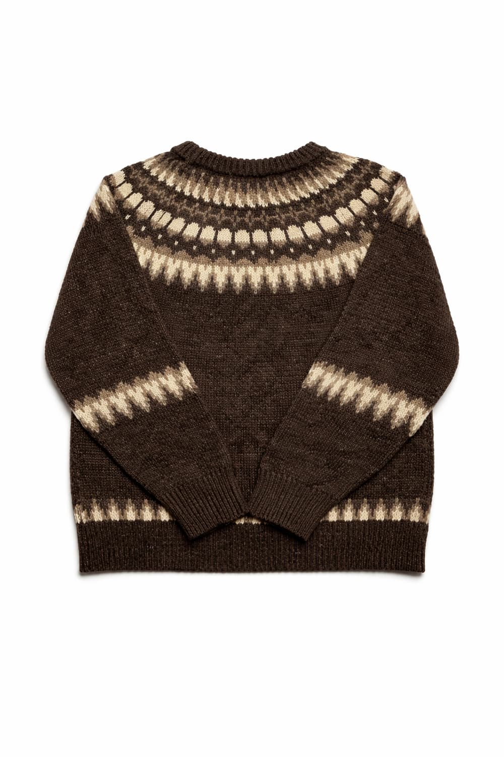 JPN 일본 빈티지 노르딕 페어아일 보헤미안 패턴 요크 니트 스웨터 상품이미지2