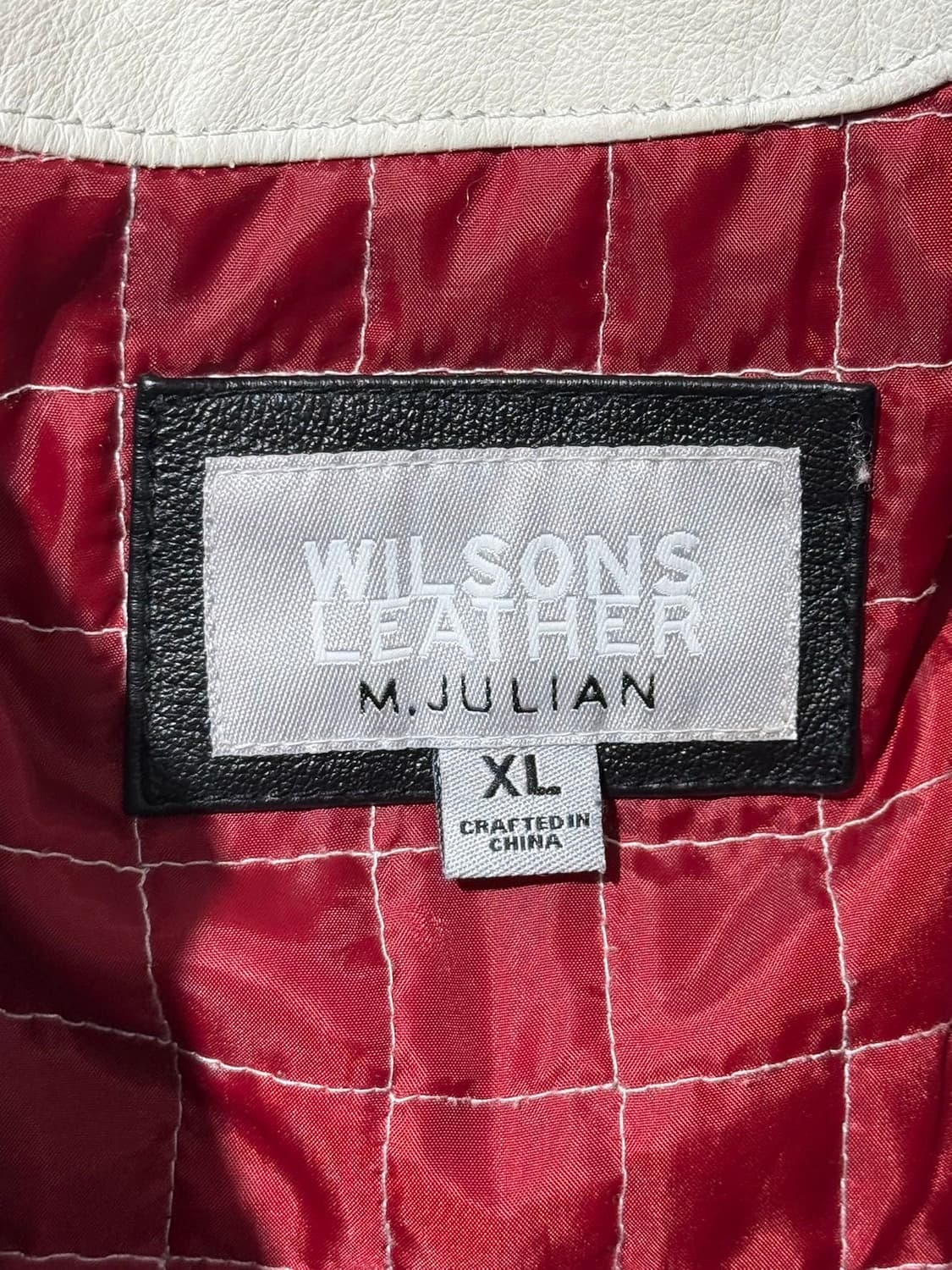 윌슨스 레더 블랙 레드 레더 레이서 자켓  상품이미지7