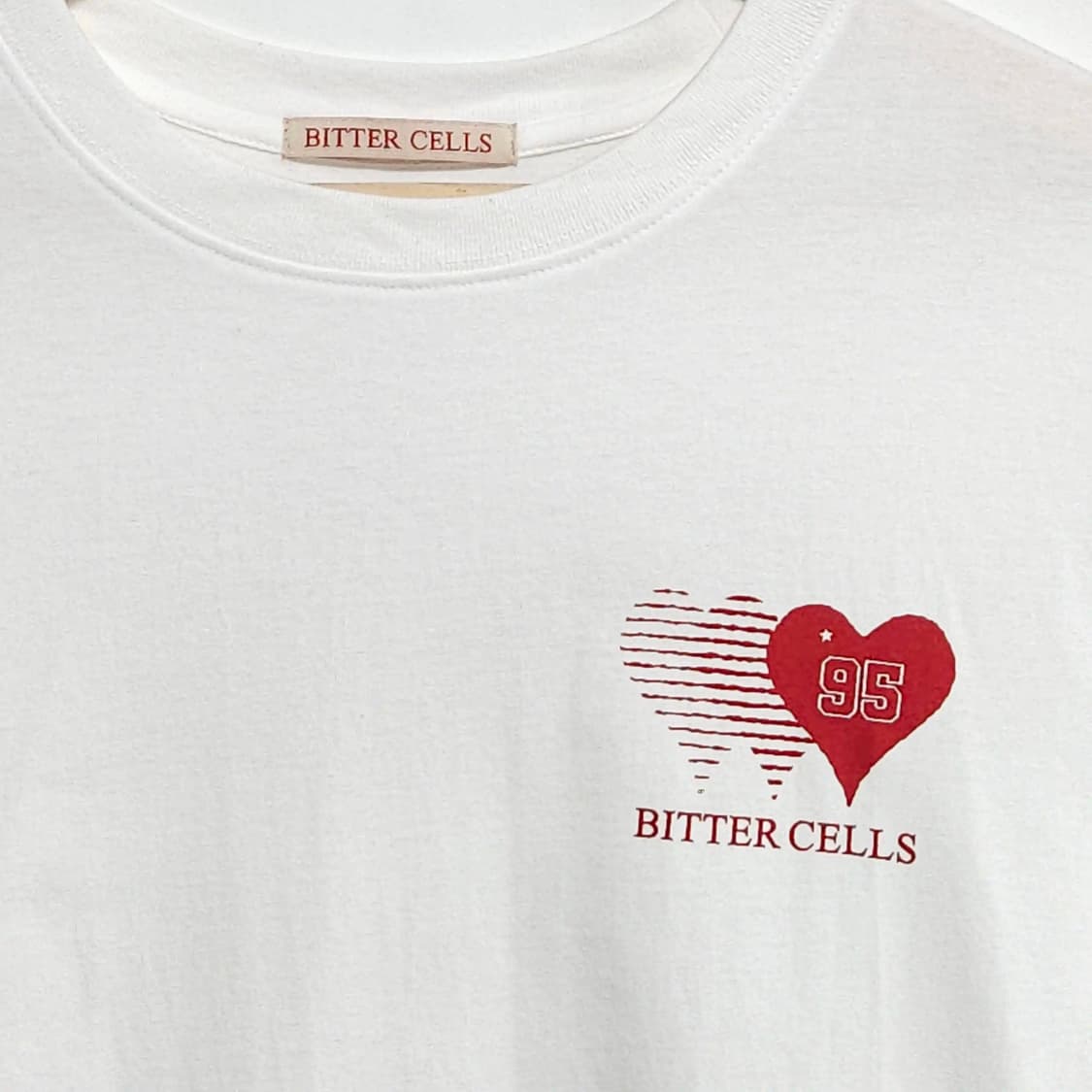 BITTER CELLS 비터셀즈 하트 로고 프린팅 긴팔 티셔츠 Free 상품이미지2