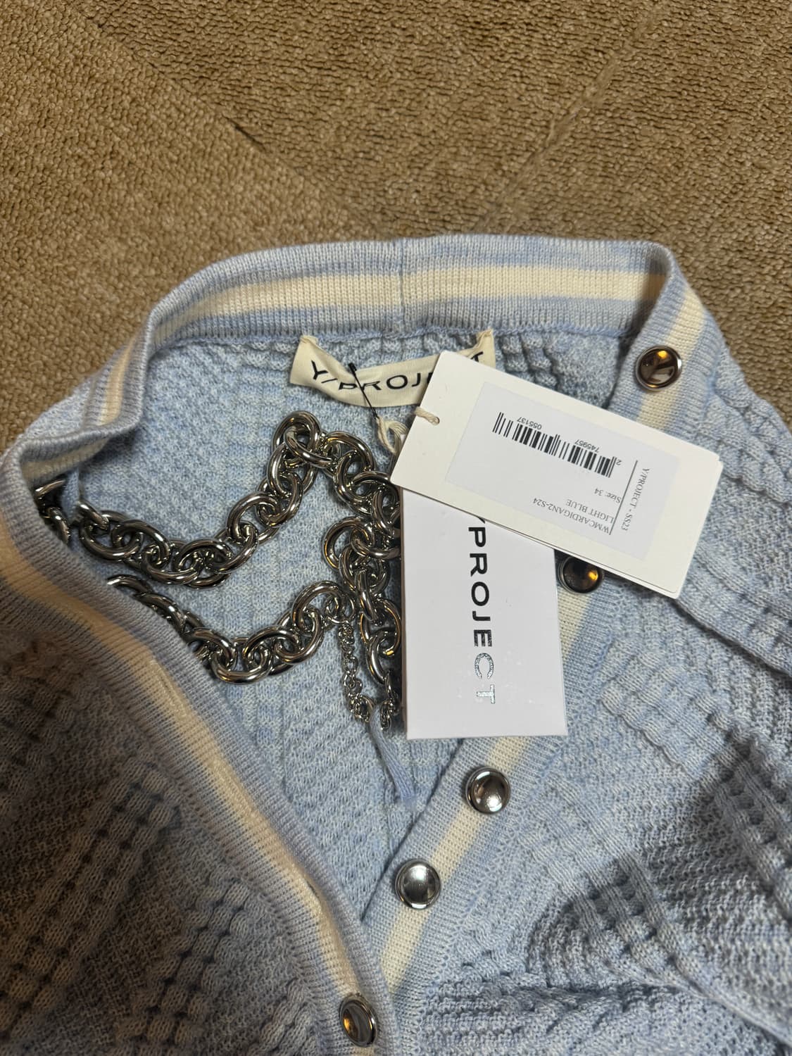 와이프로젝트 네크리스 니트 가디건 팝니다 상품이미지4