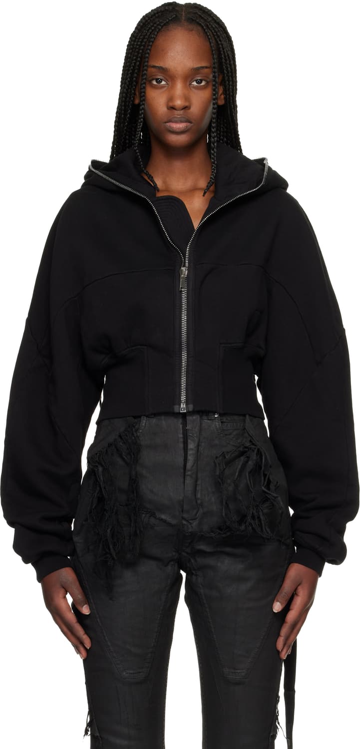 릭오웬스 다크셰도우 크롭 후드집업 상품이미지1