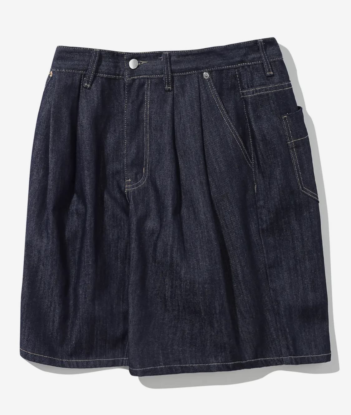 트릴리온 레인 슬럽 투턱 버뮤다 데님 쇼츠 (INDIGO) 상품이미지1