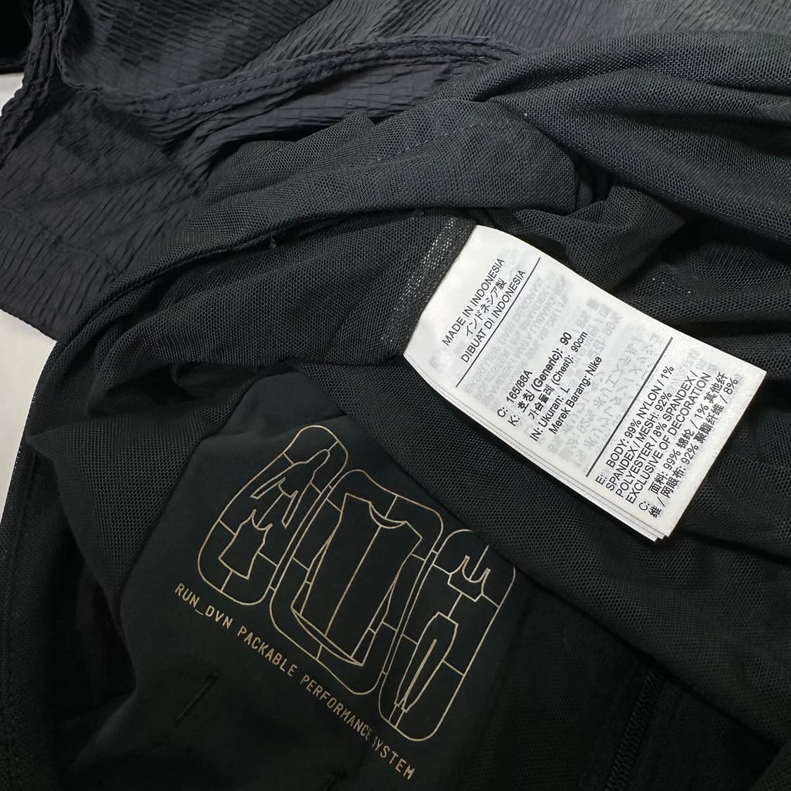 우먼M-L 나이키런닝 블랙 레이어드 런닝경량바막 상품이미지7