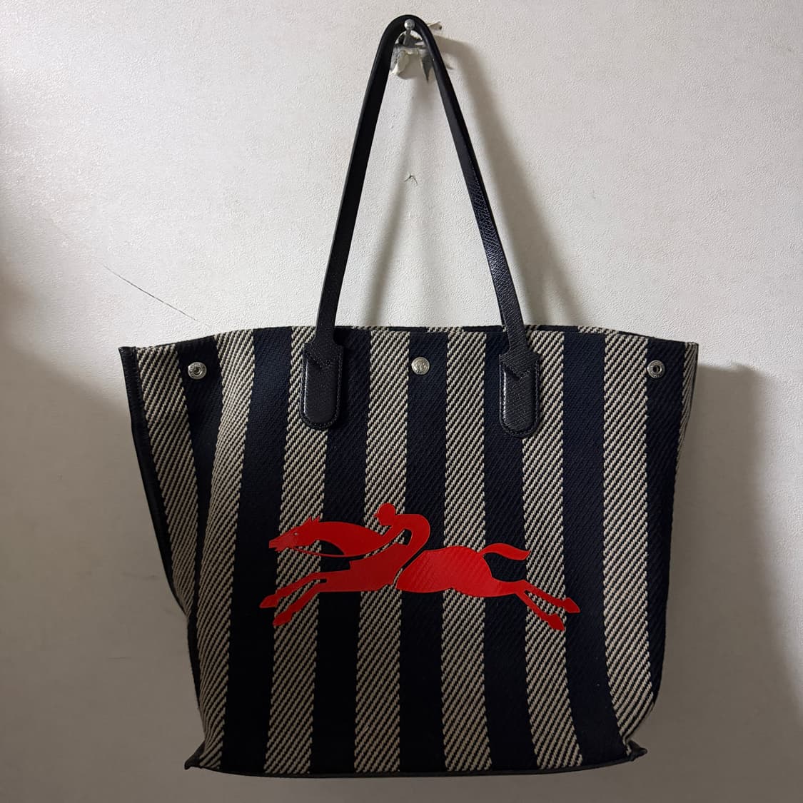 롱샴 에센셜 스트라이프 숄더&토트백 상품이미지1