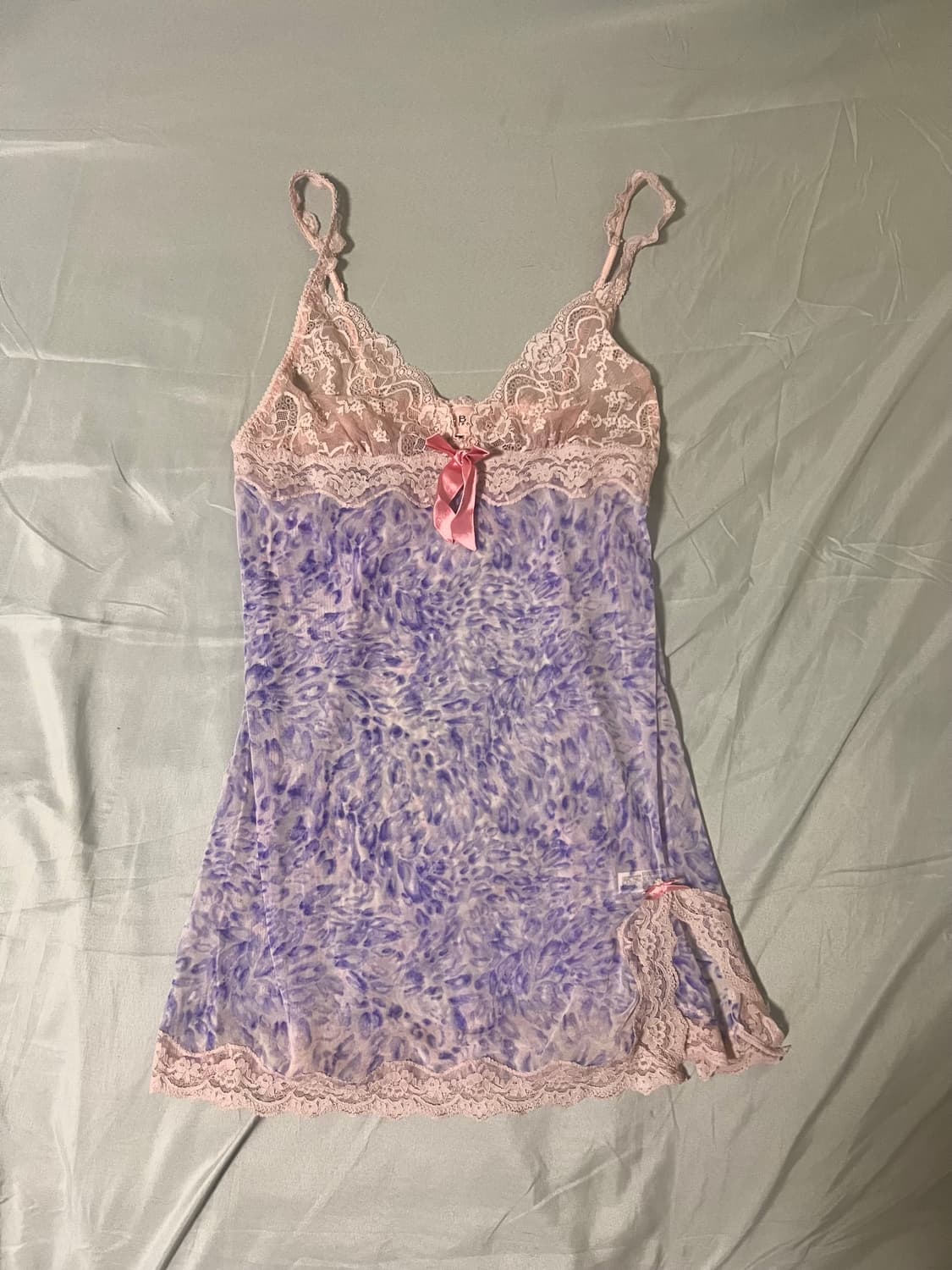 ✨vintage pink purple leopard slip dress✨ 상품이미지2