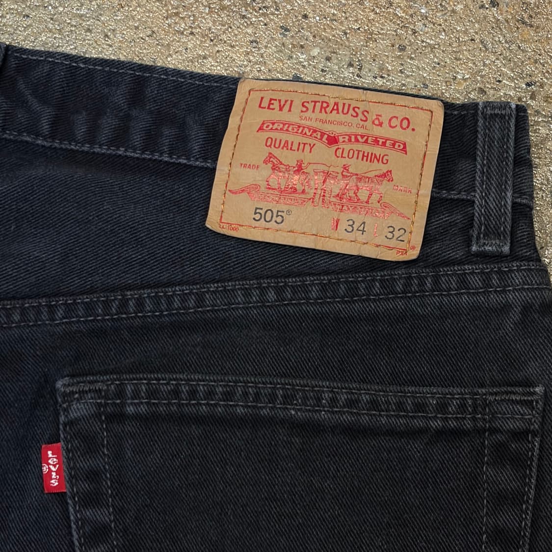 Made in Canada 미국 빈티지 리바이스 505 블랙진 청바지 상품이미지8