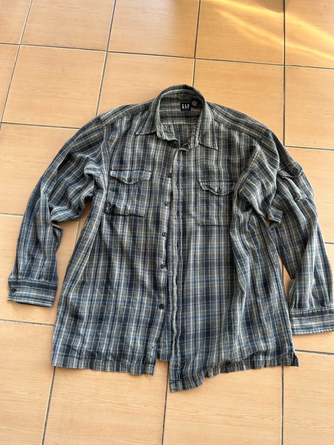 90‘s Old gap 올드갭 체크셔츠 상품이미지1