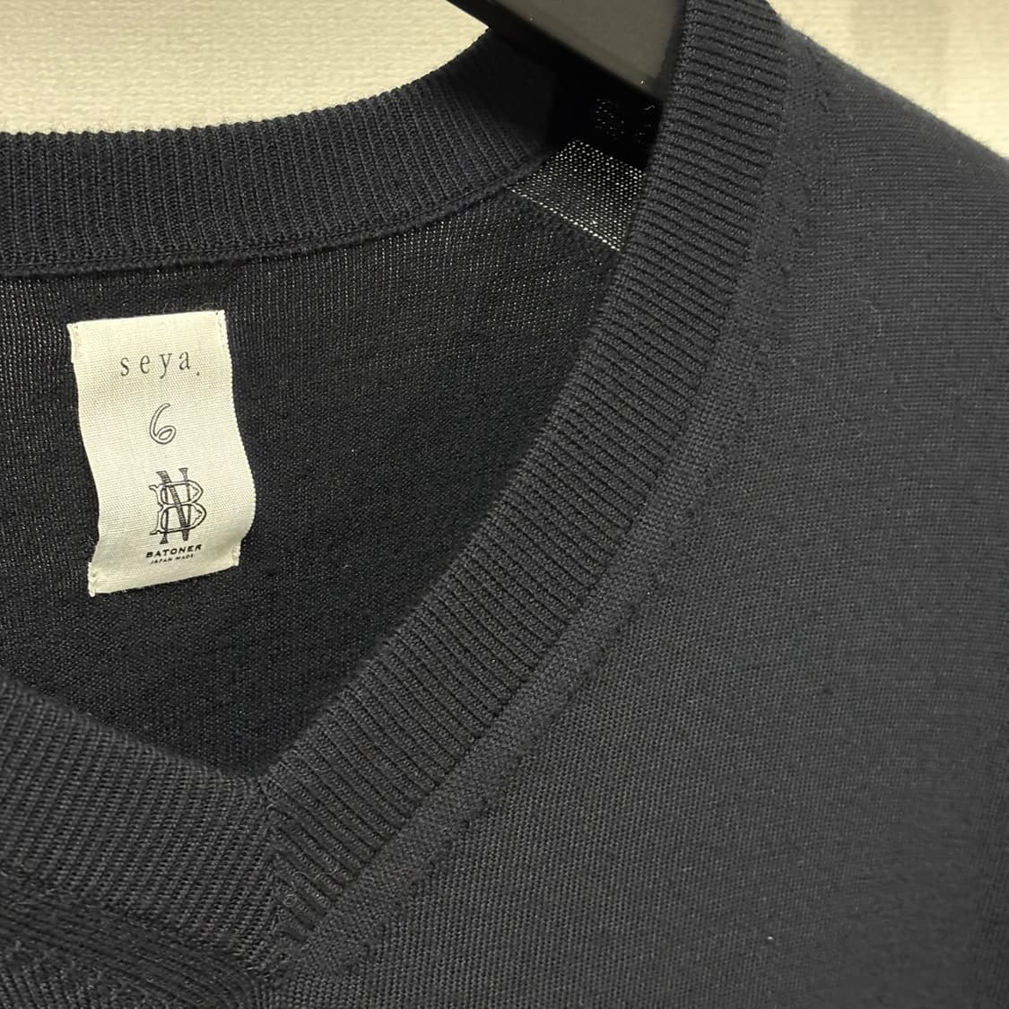 M) seya. * batoner 세야 * 바토너 브이넥 니트 상품이미지2