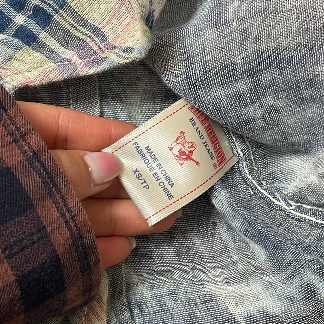 트루릴리젼 빈티지 웨스턴 포켓 셔츠 XS 상품이미지7