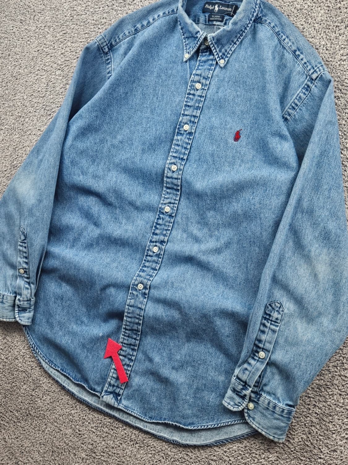 80's 폴로랄프로렌 블레어 데님 셔츠 ( L ) / 11453 상품이미지6