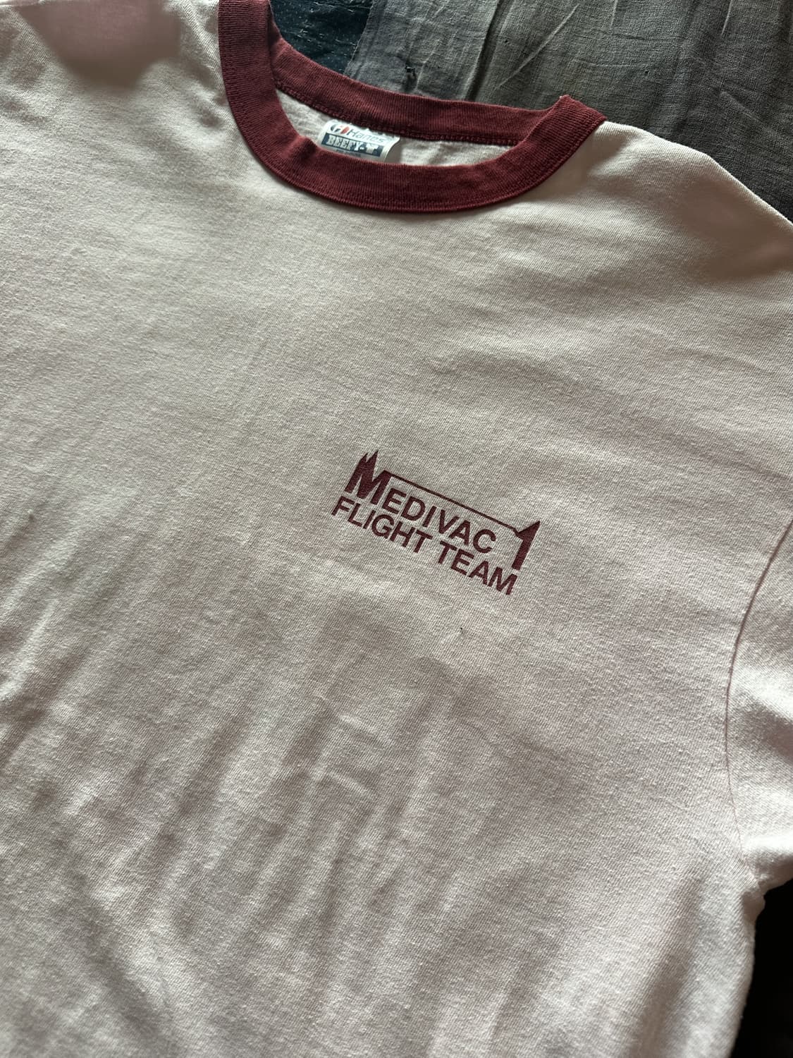 90s USA Vintage Hanes RInger T Shirt 상품이미지5
