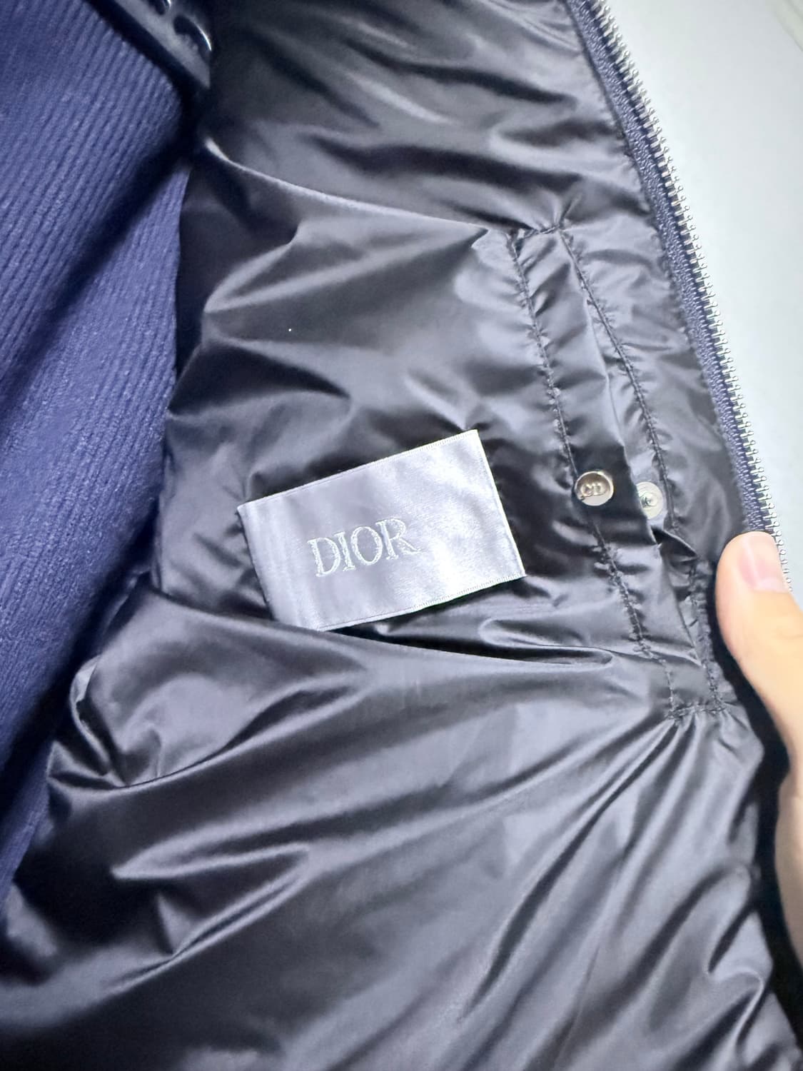 디올 니트패딩 네이비 상품이미지2