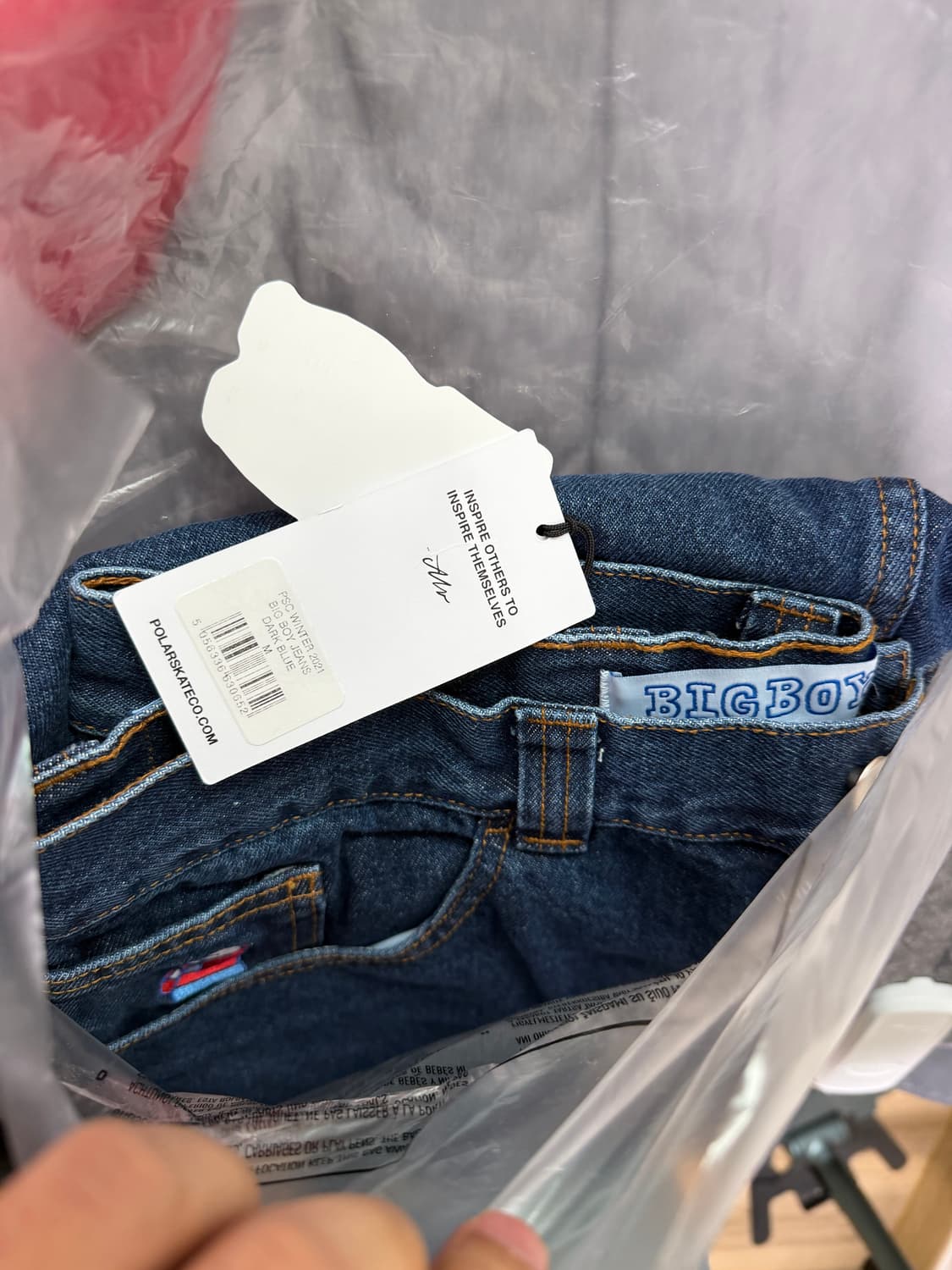 폴라스케이트 구형 빅보이 데님팬츠 새제품 상품이미지3