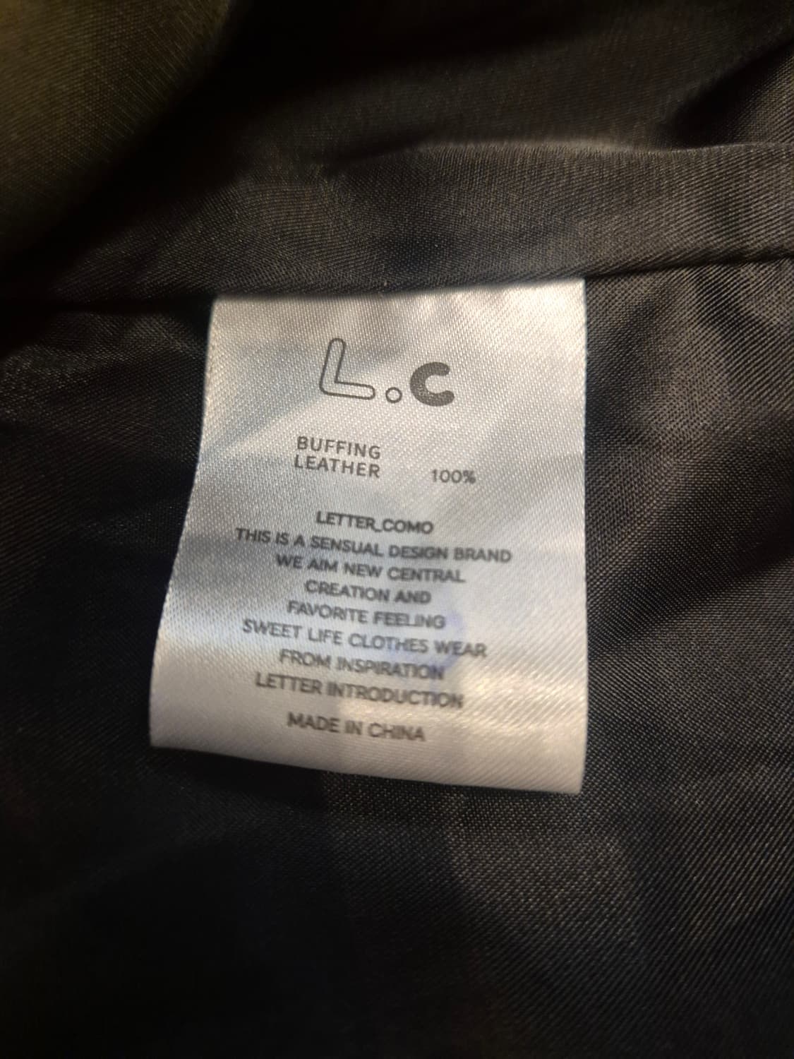 레터코모 블랙 레더 자켓 XL 사이즈 상품이미지5