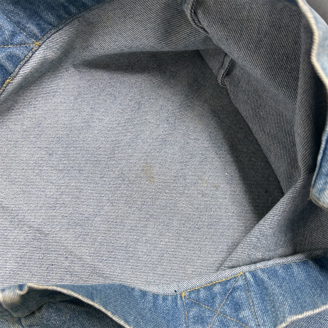 게스 진 라이트 워시 빈티지 데님 토트백 (B309) 상품이미지4