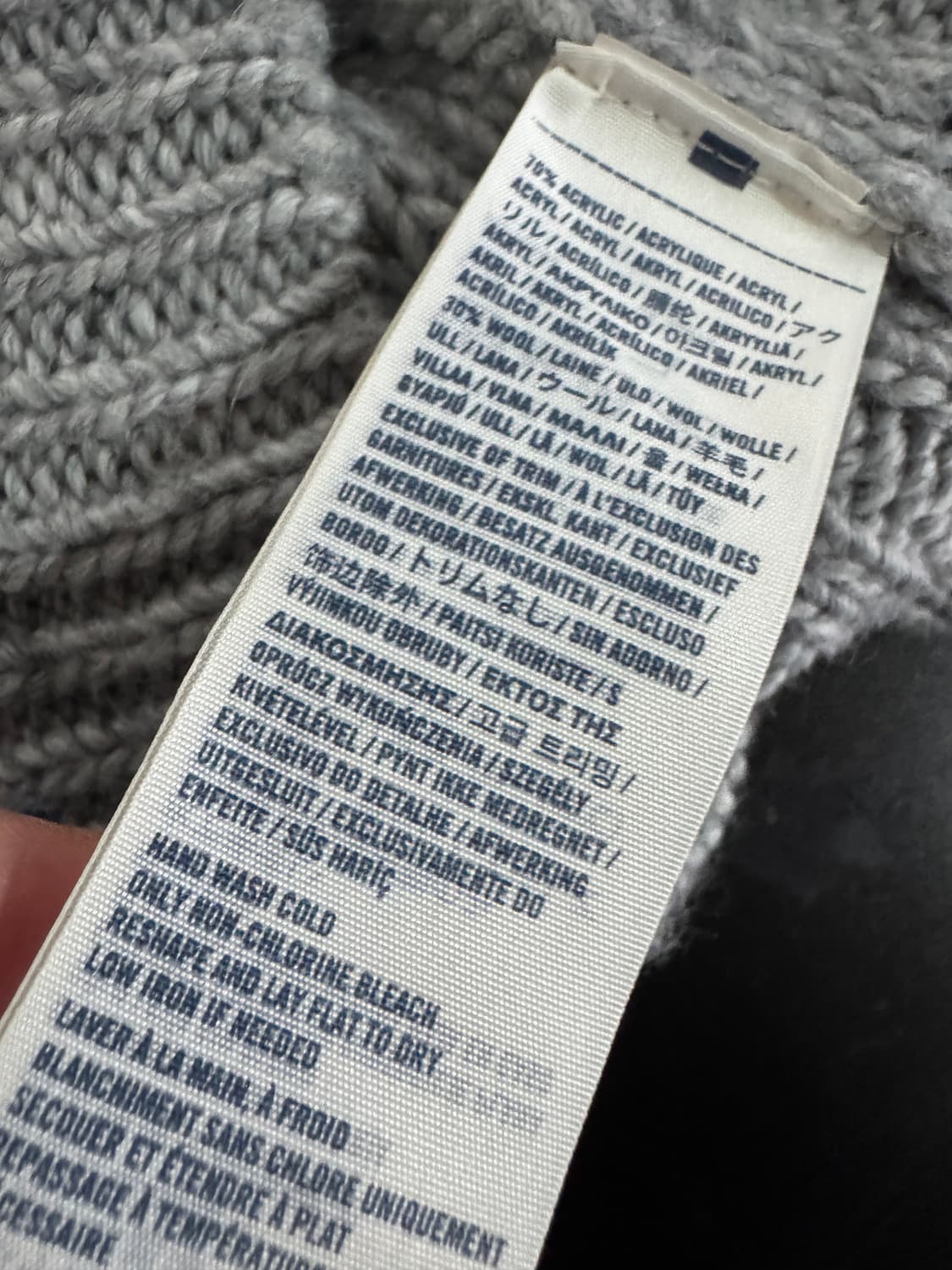 여성 아베크롬비 순록 로고 꽈배기 가디건 상품이미지4