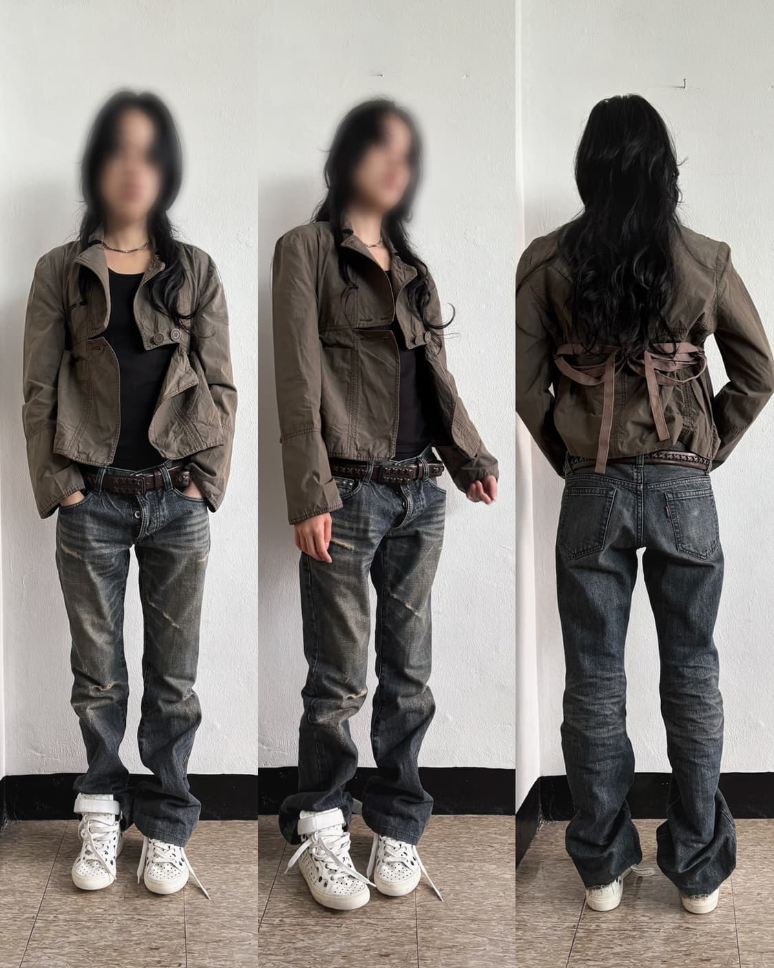 스텔라매카트니 아카이브 본디지로프 크롭컷 코튼 자켓 상품이미지1