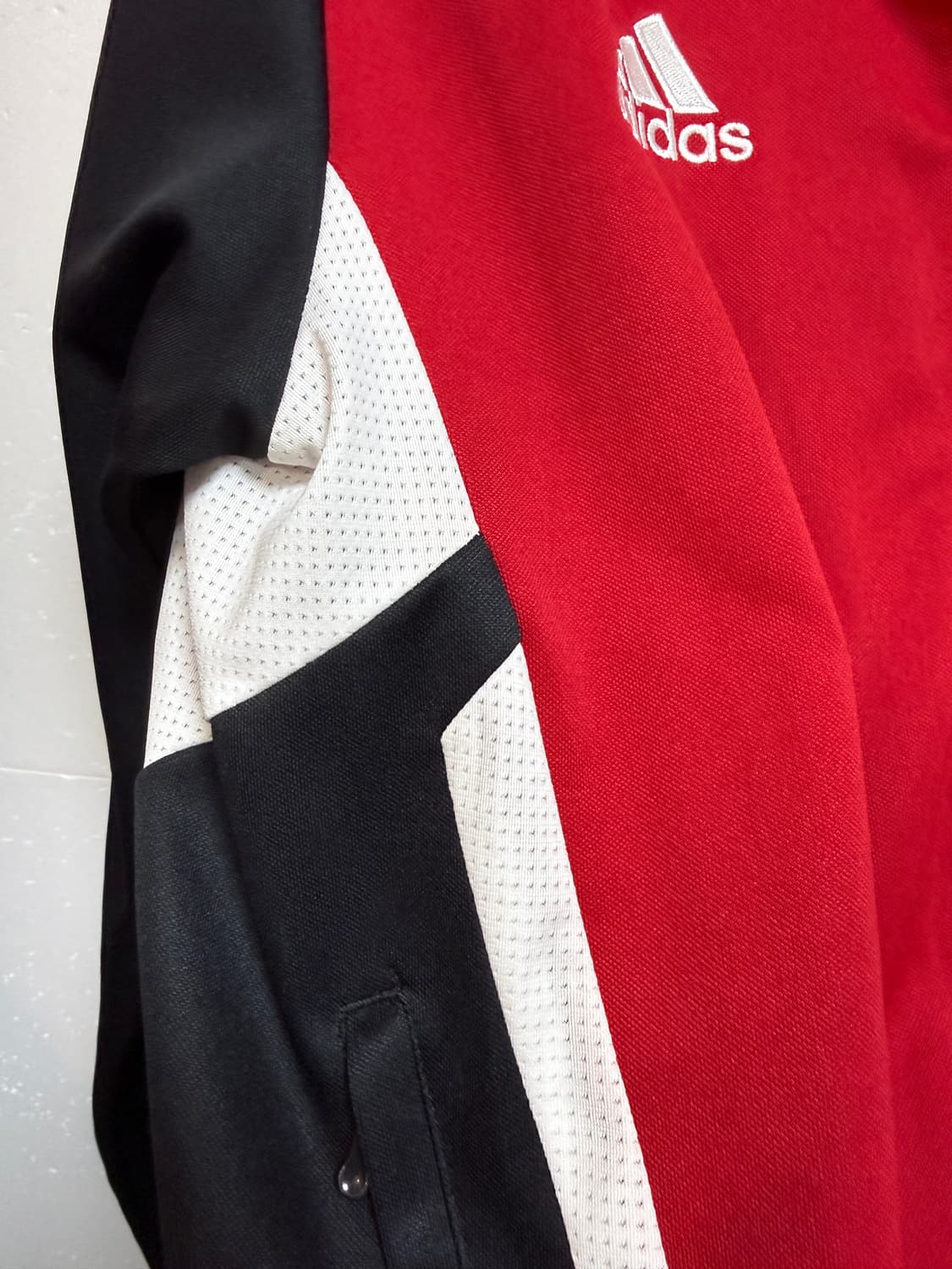 아디다스 삼선 트랙탑 집업 95 레드 져지 트레이닝 자켓 상품이미지4