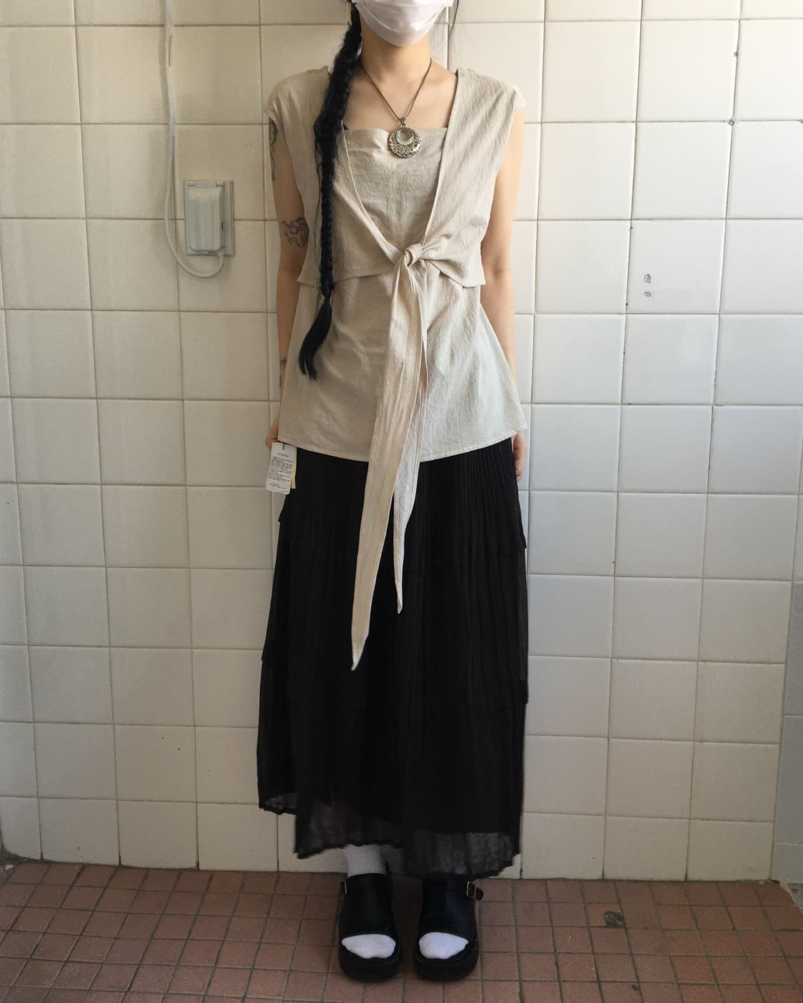 Tied point sleeveless 상품이미지1