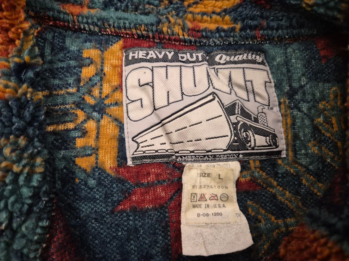 90s SHUVIT 네이티브 패턴 플리스 자켓 상품이미지7