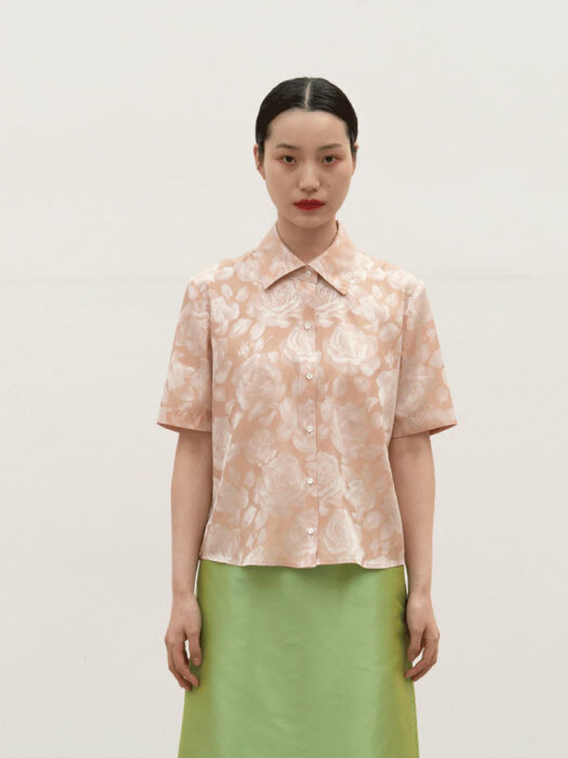Teak 티크 ROSE FLOWER SILK BLOUSE 상품이미지1