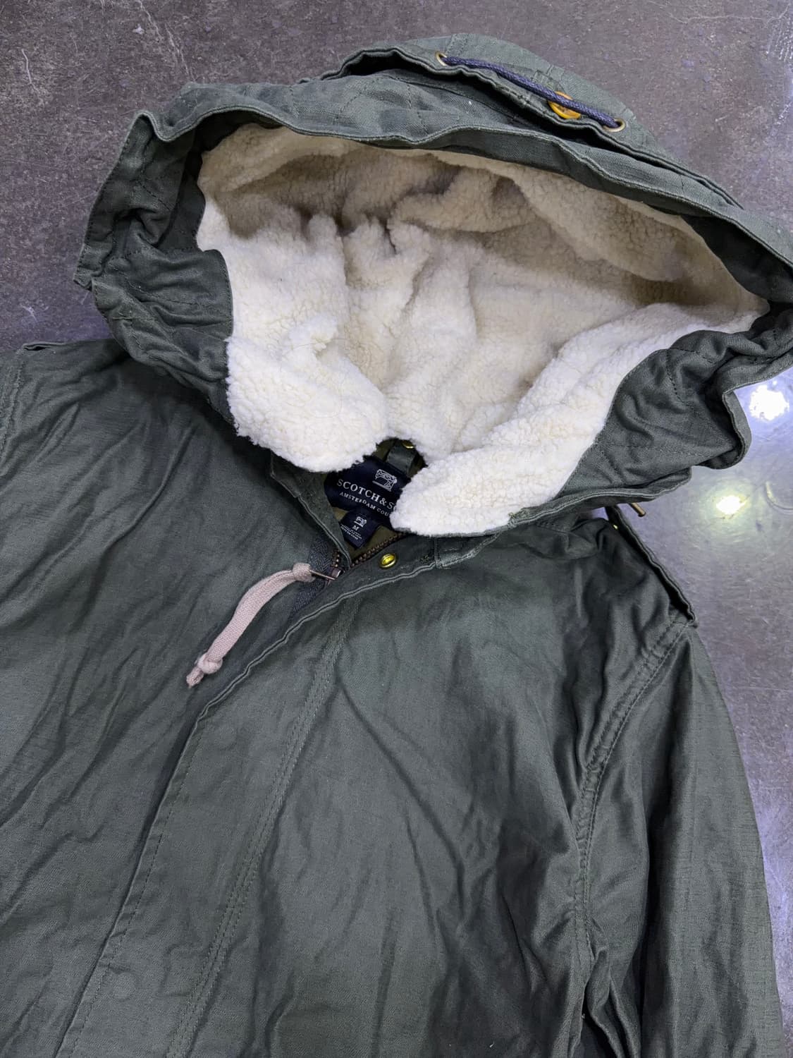 스카치앤소다 피쉬테일 M65 파카 후드 야상자켓 올리브 M 상품이미지3