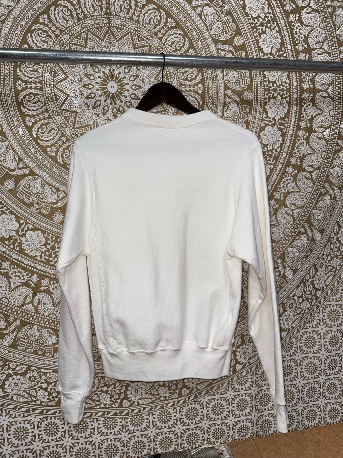 챔피온 리버스위브 자수 화이트 맨투맨  상품이미지7