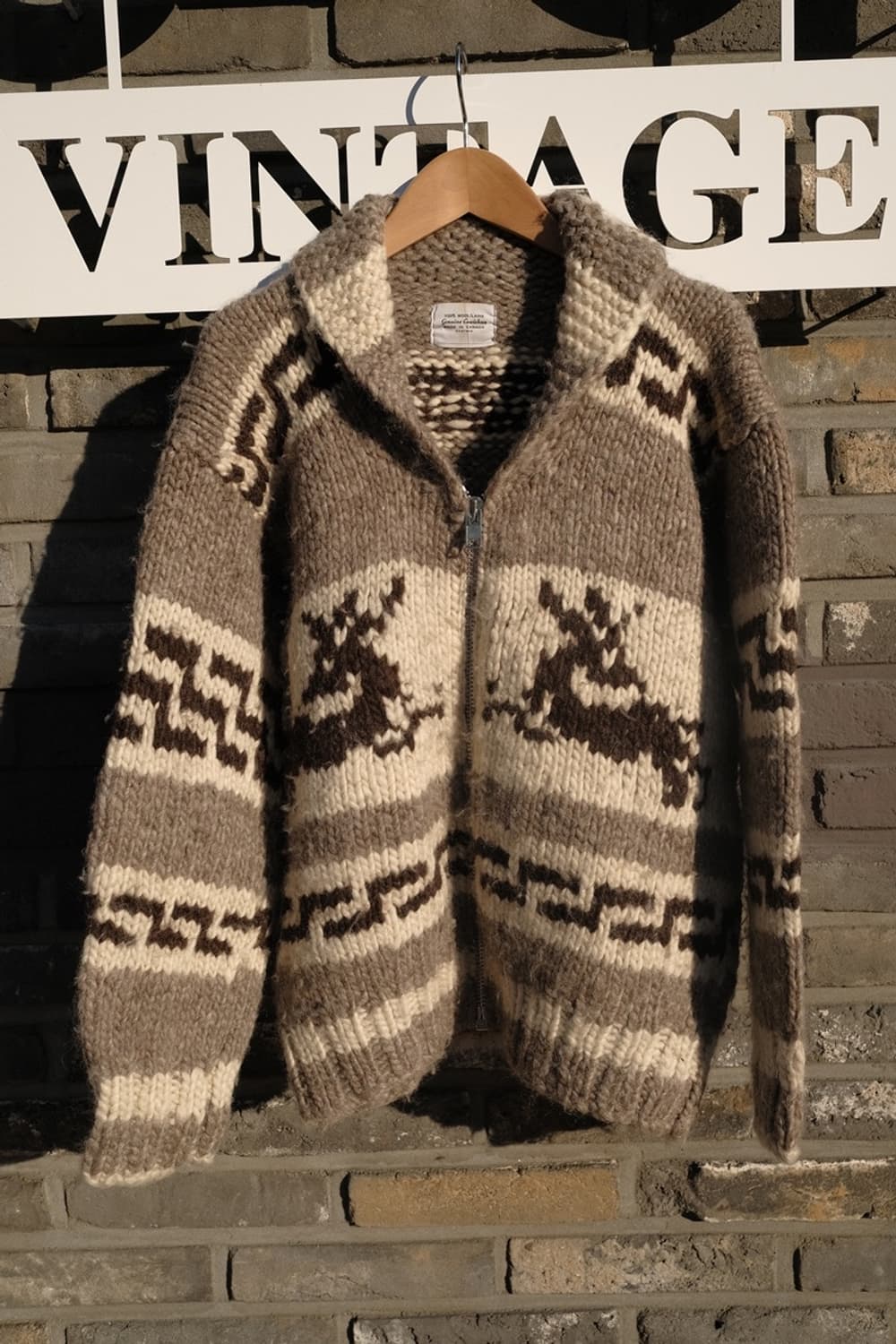 Genuine Cowichan 니트 집업 가디건 상품이미지1