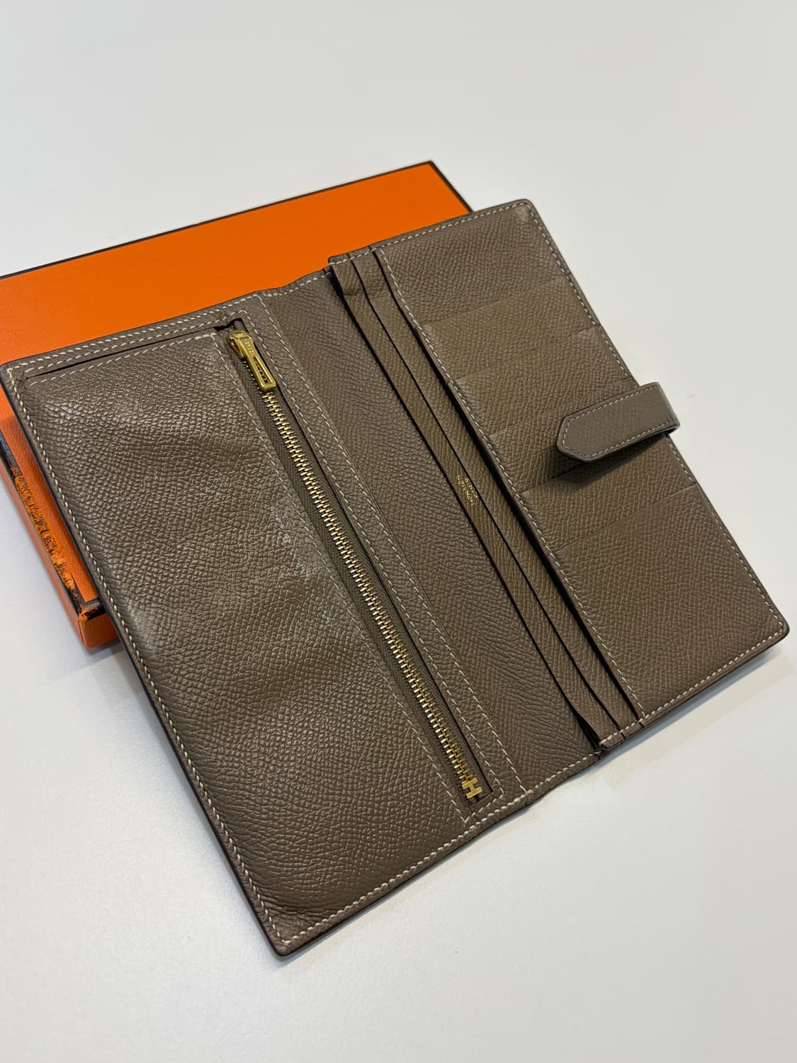 에르메스 베안 장지갑 에토프 금장 상품이미지6