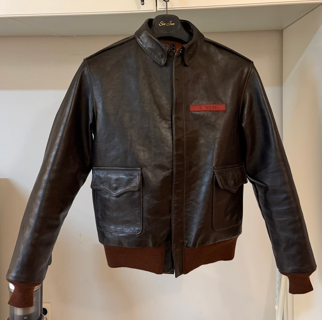 (42size) 토이즈맥코이 브이힐츠 v.hilts a2자켓 판매합니다 상품이미지1