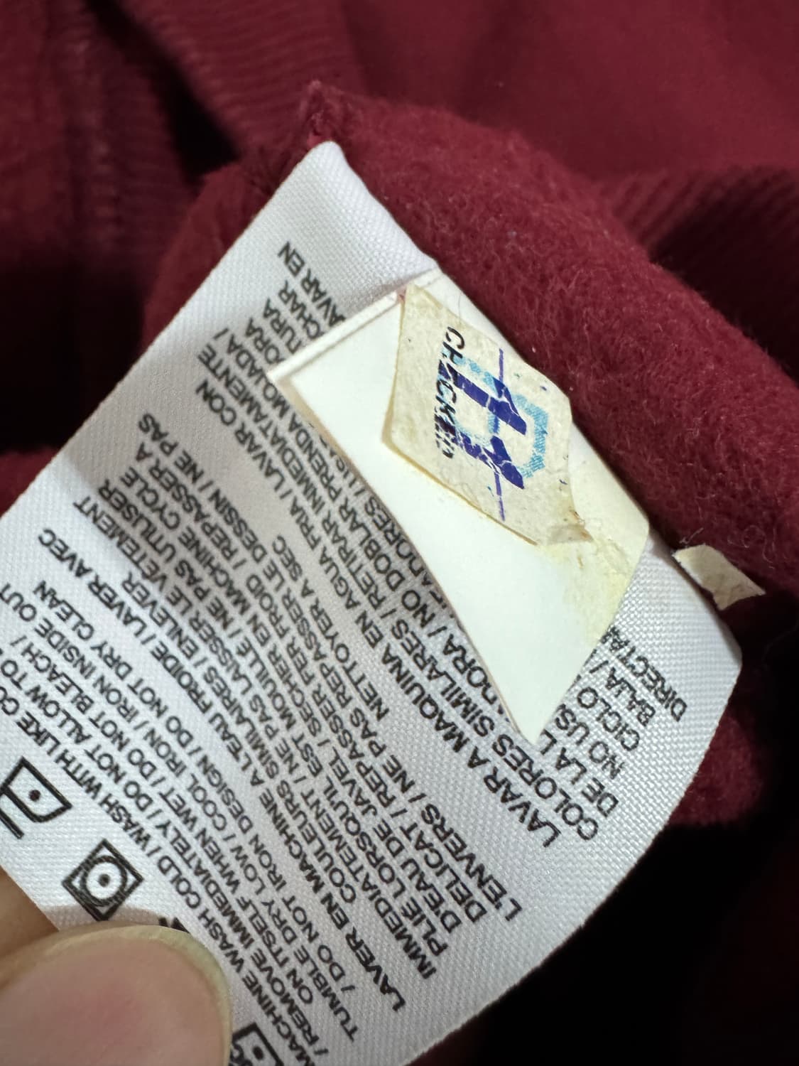 나이키 올드스쿨 이쁜 버건디 스웻 맨투맨 L 상품이미지4