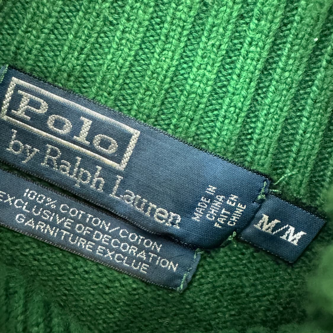 M(100) 폴로 랄프로렌 하프 버튼 니트  상품이미지4