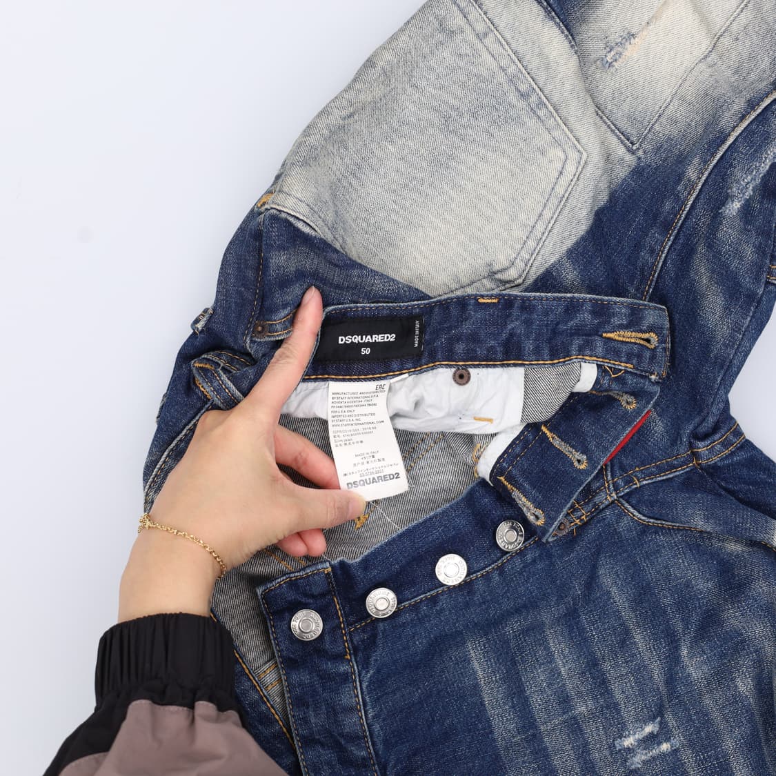 50 디스퀘어드2 워싱 데님팬츠 0402H1 상품이미지5