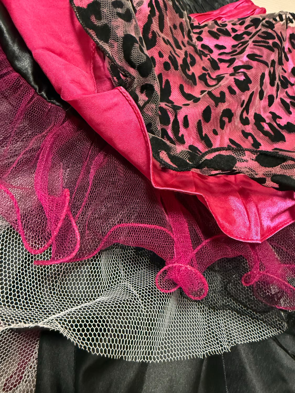 핑크 치타 칵테일 드레스 상품이미지3