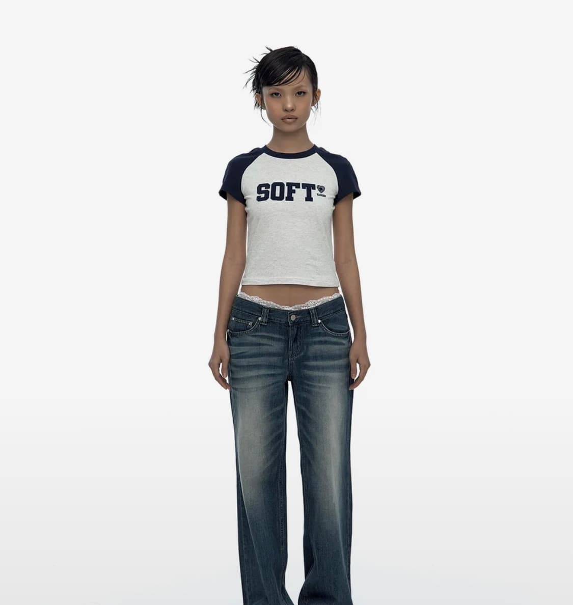 카시코 SOFT Raglan Tee Navy s 상품이미지2
