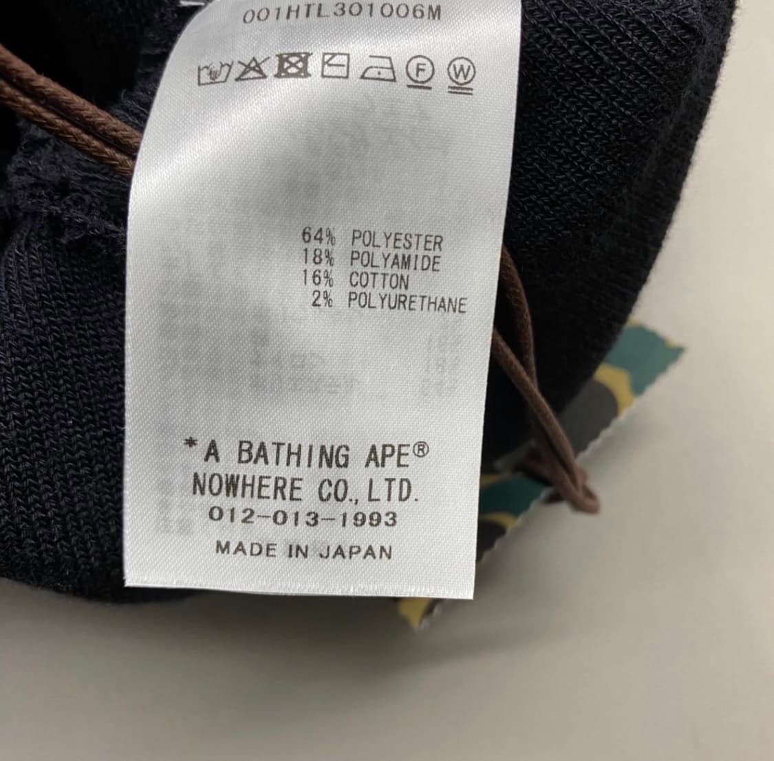 베이프 원포인트 로고 비니 블랙 상품이미지3