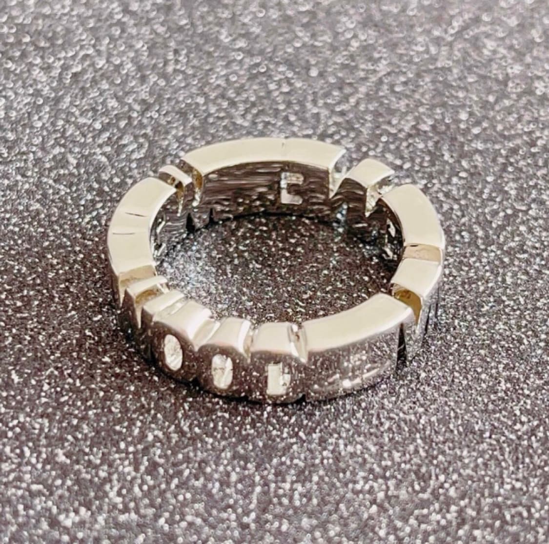 비비안웨스트우드 아카이브 레터링 orb 로고링 반지 상품이미지2