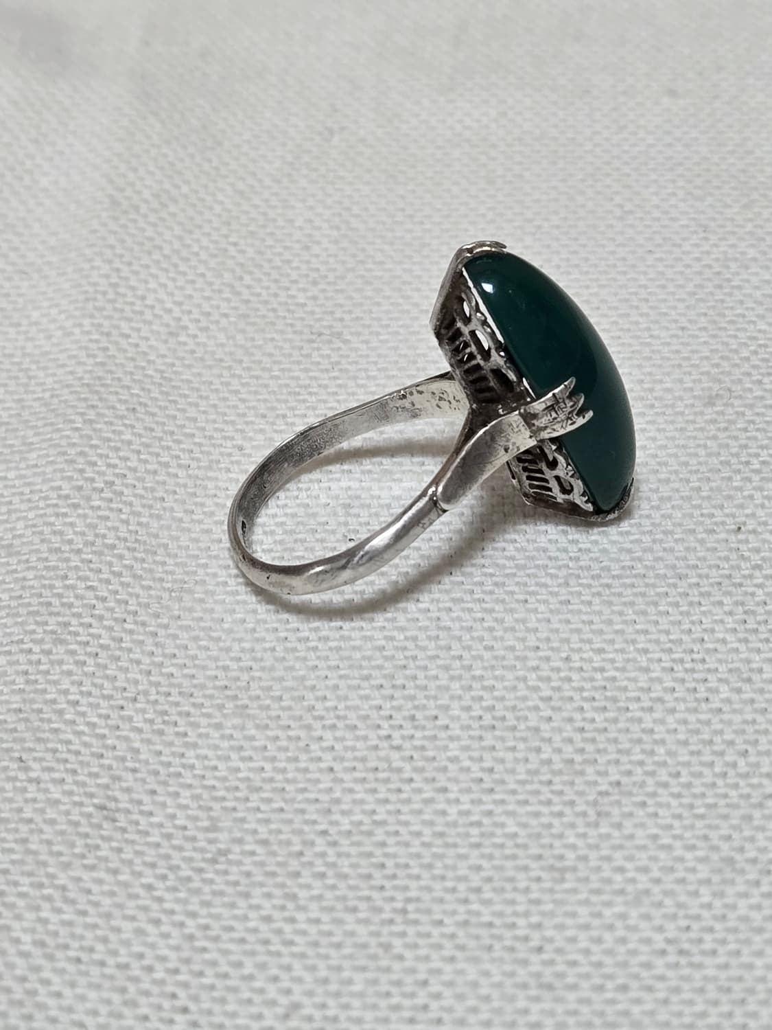 빈티지 실버 그린 오벌 스톤 링
vintage silver 11호 상품이미지9