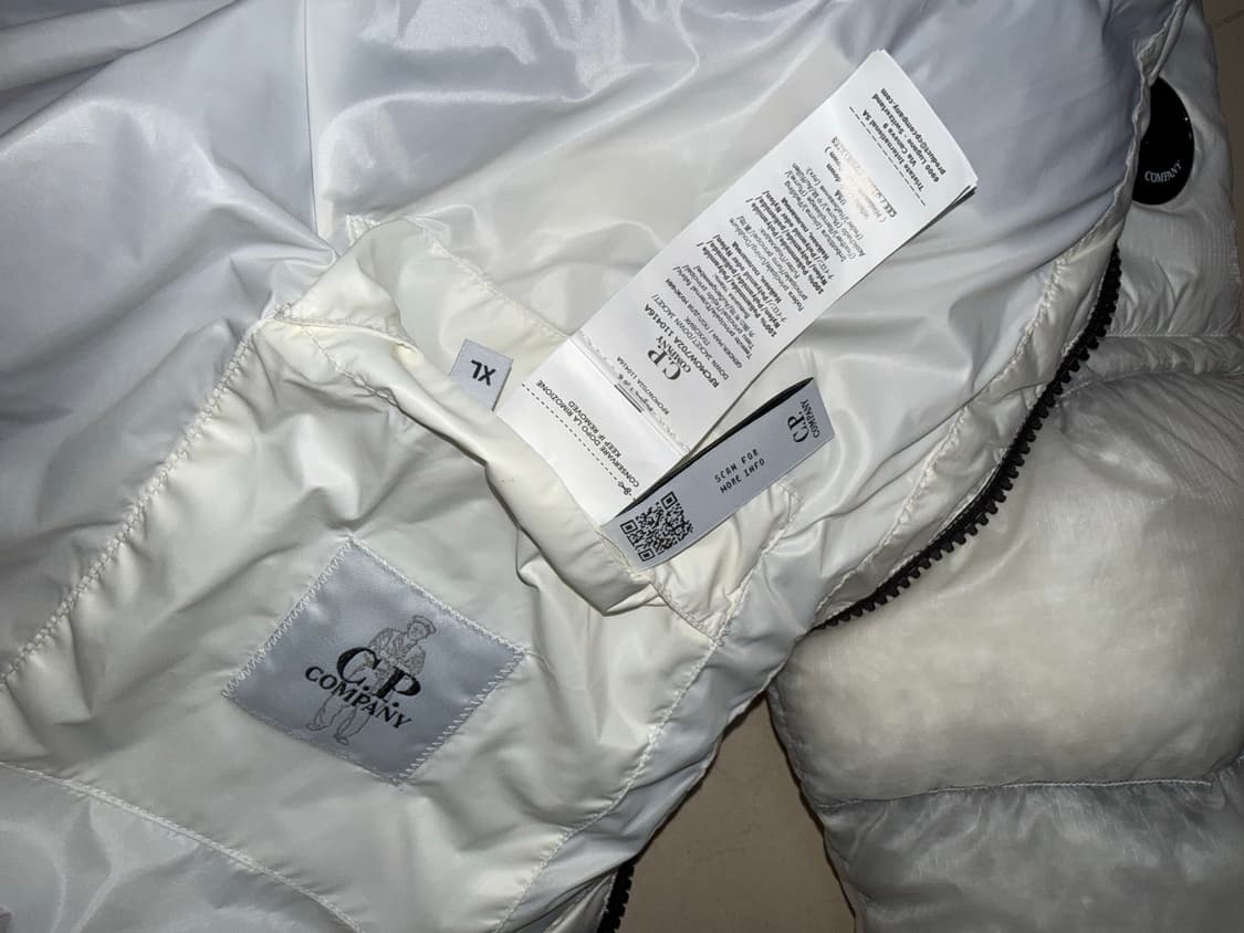 D.D셀 후드 다운 자켓 거즈 화이트 25Fw XL 상품이미지6