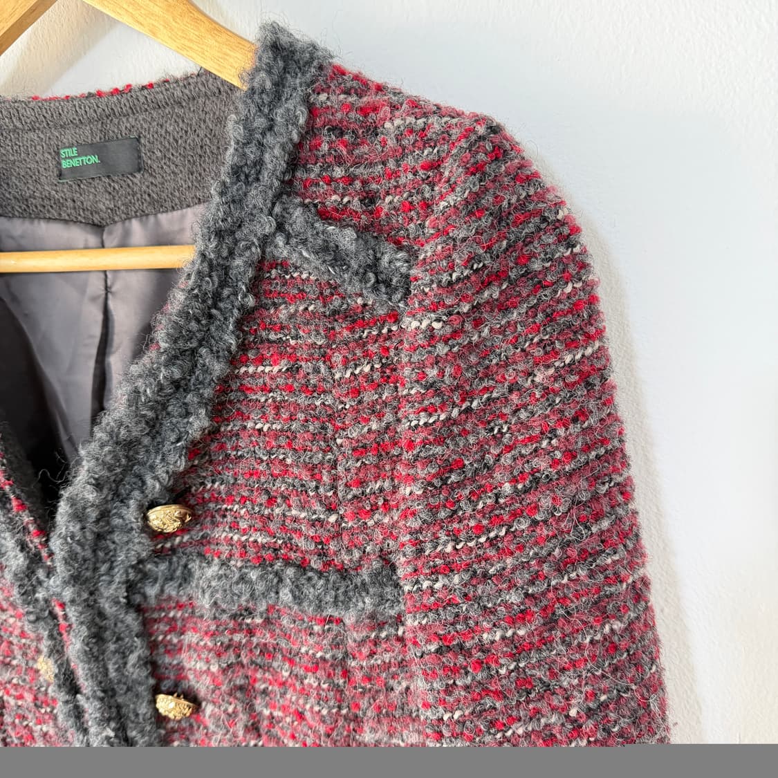 [S] 베네통 트위드자켓 상품이미지3