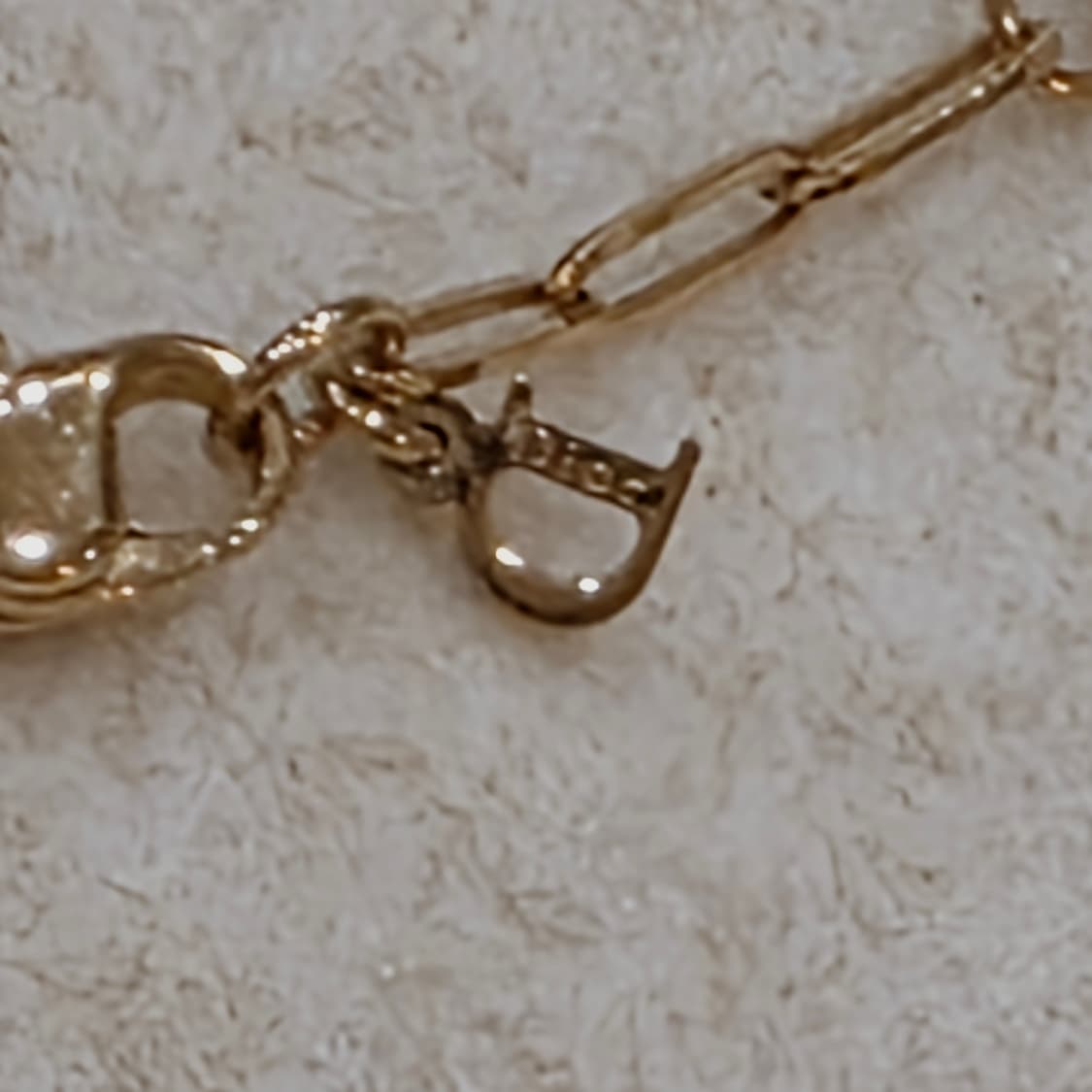 디올 dior 로고 하트참 목걸이 (희귀) 상품이미지7