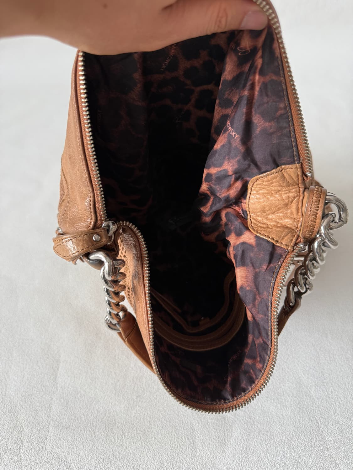 Pre owned 패치워크 레더 숄더백 상품이미지9